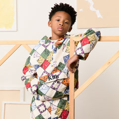Kith Kids Quilted Patchwork Harrison Pullover - Sandrift | Kith Sandrift