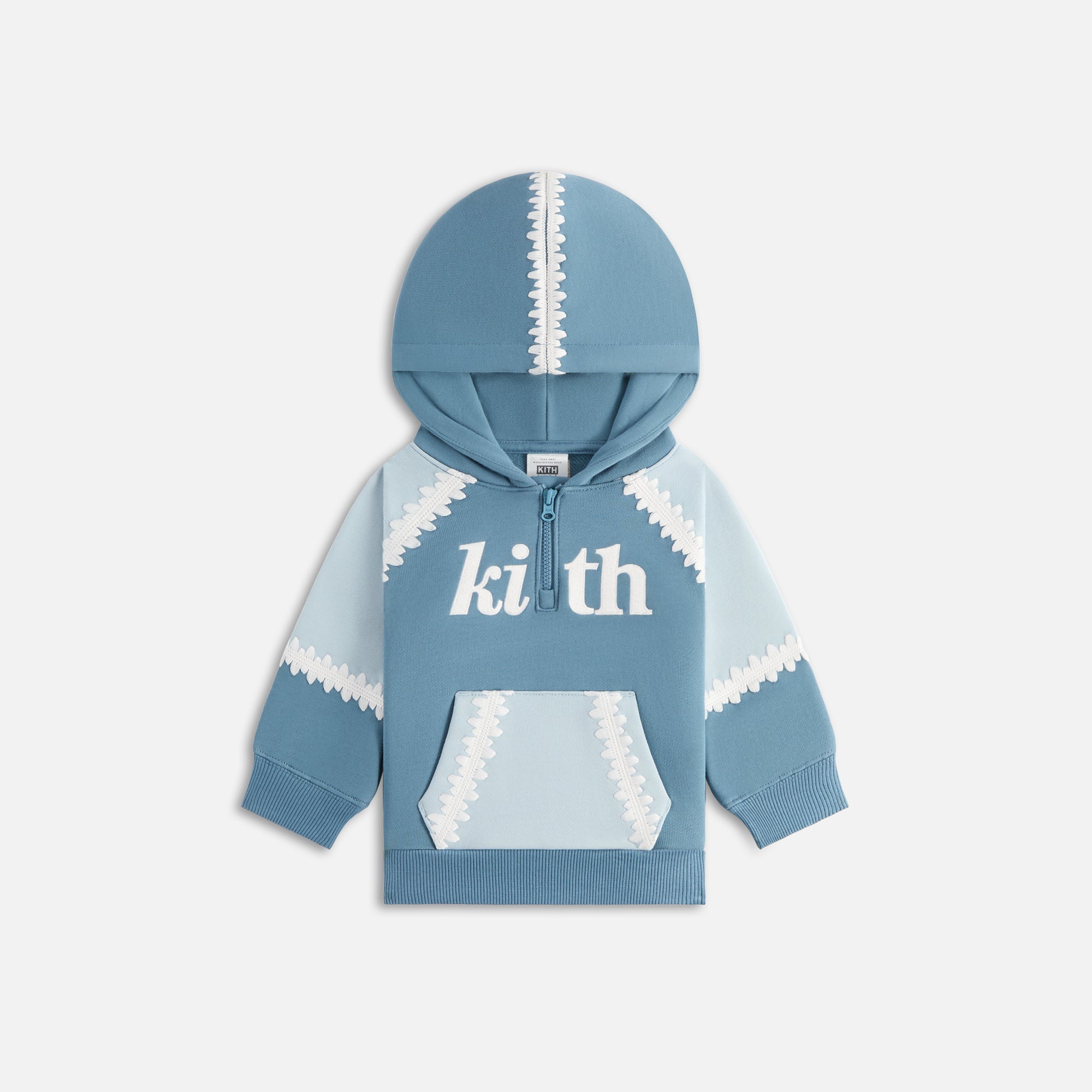 Kith Baby Color-Blocked Vale Nelson Quarter Zip Hoodie - Farrow | Kith Farrow