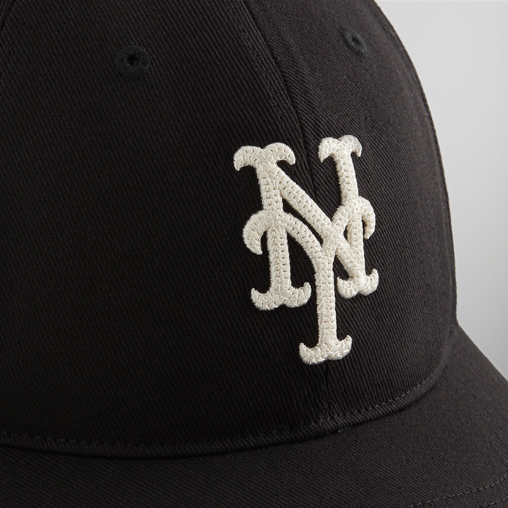 Kith & '47 for the New York Mets Heavy Twill Franchise LS Cap - Black | Kith Black