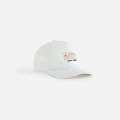 Kith Kids New York Classic Logo Trucker Cap - White | Kith White