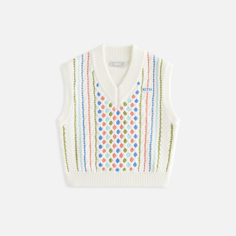 Kith Kids Novelty Cable Knit Vest - Sandrift | Kith Sandrift