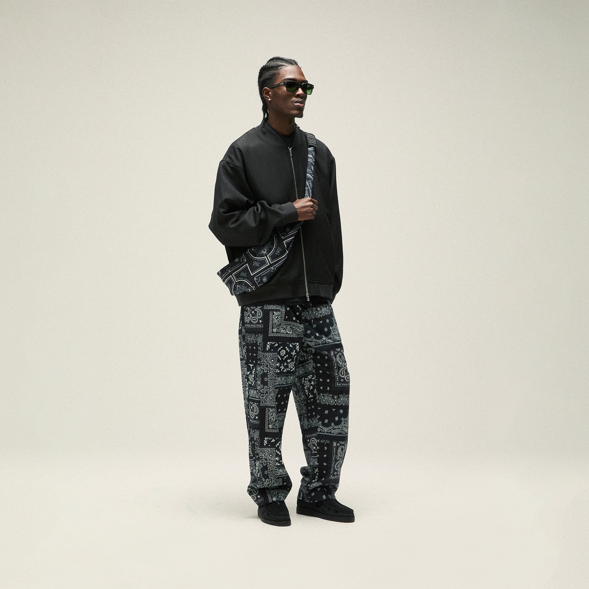 Kith Paisley Hobo Crossbody - Black | Kith Black