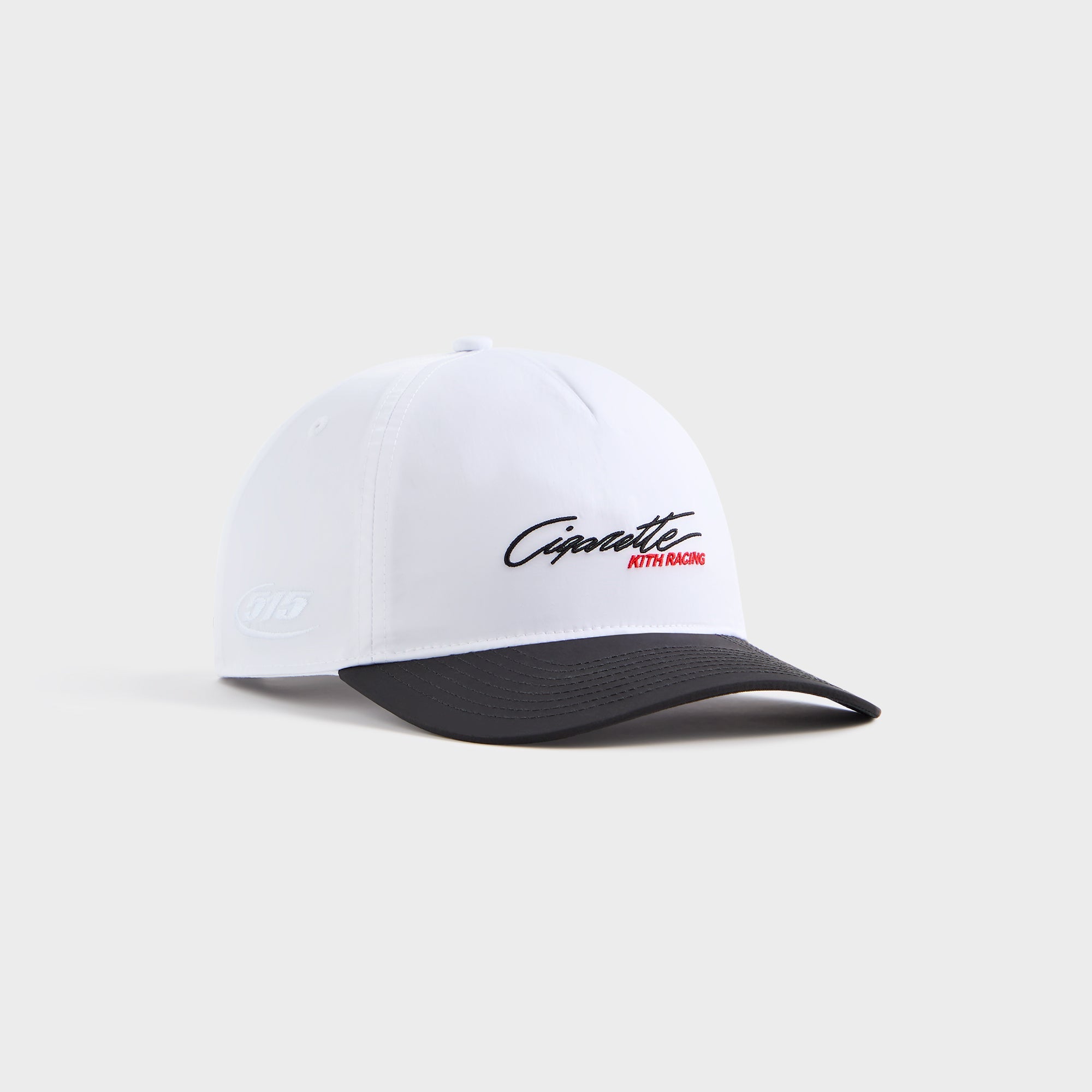 Kith for Cigarette Wrinkle Nylon Bay Low Pinch Crown Snapback - White | Kith White