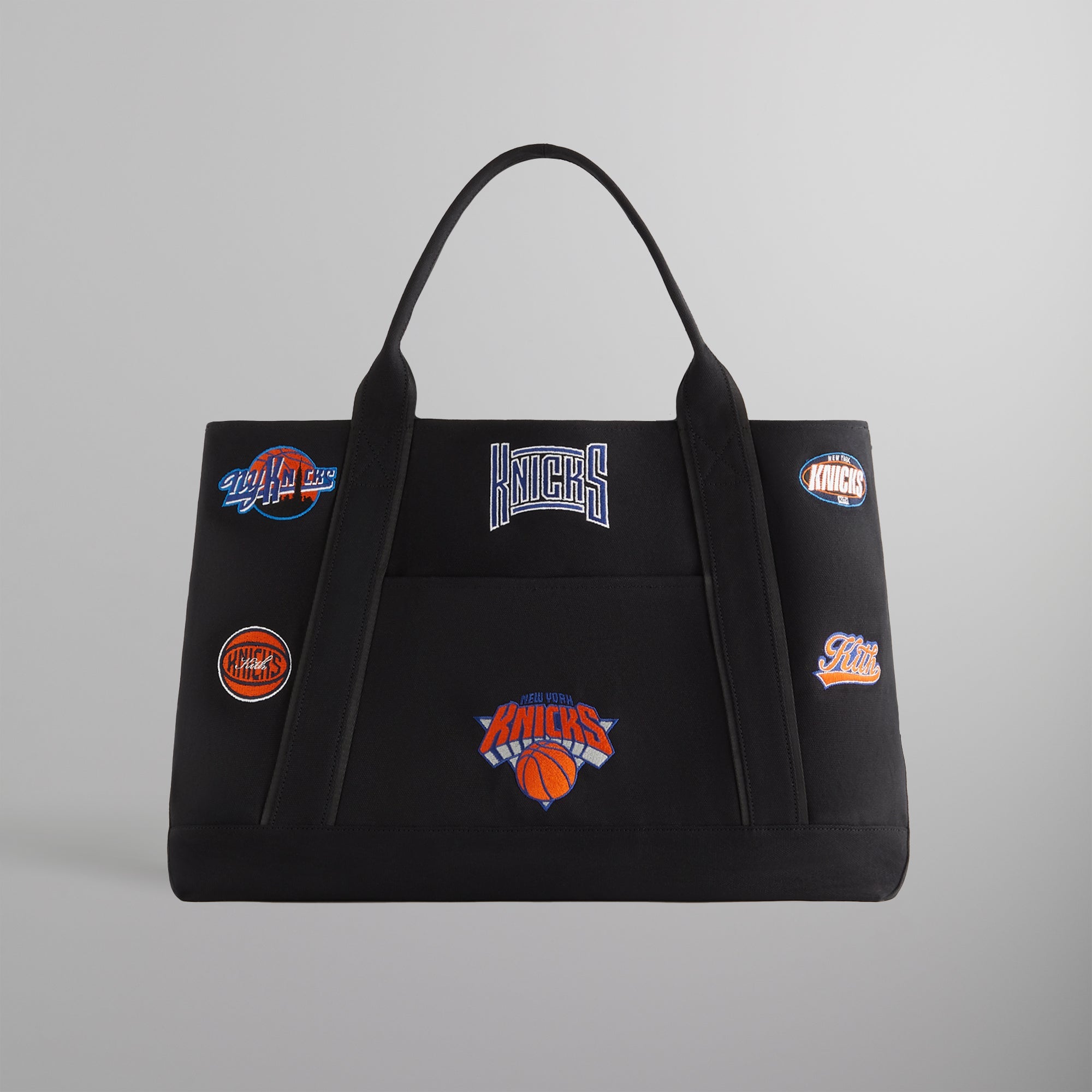 Kith for the New York Knicks All Over Embroidered Canvas Tote - Black | Kith Black