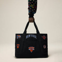 Kith for the New York Knicks All Over Embroidered Canvas Tote - Black | Kith Black