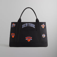Kith for the New York Knicks All Over Embroidered Canvas Tote - Black | Kith Black