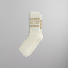Kith Calf Stripe Relaxed Crew Sock - Silk | Kith Silk