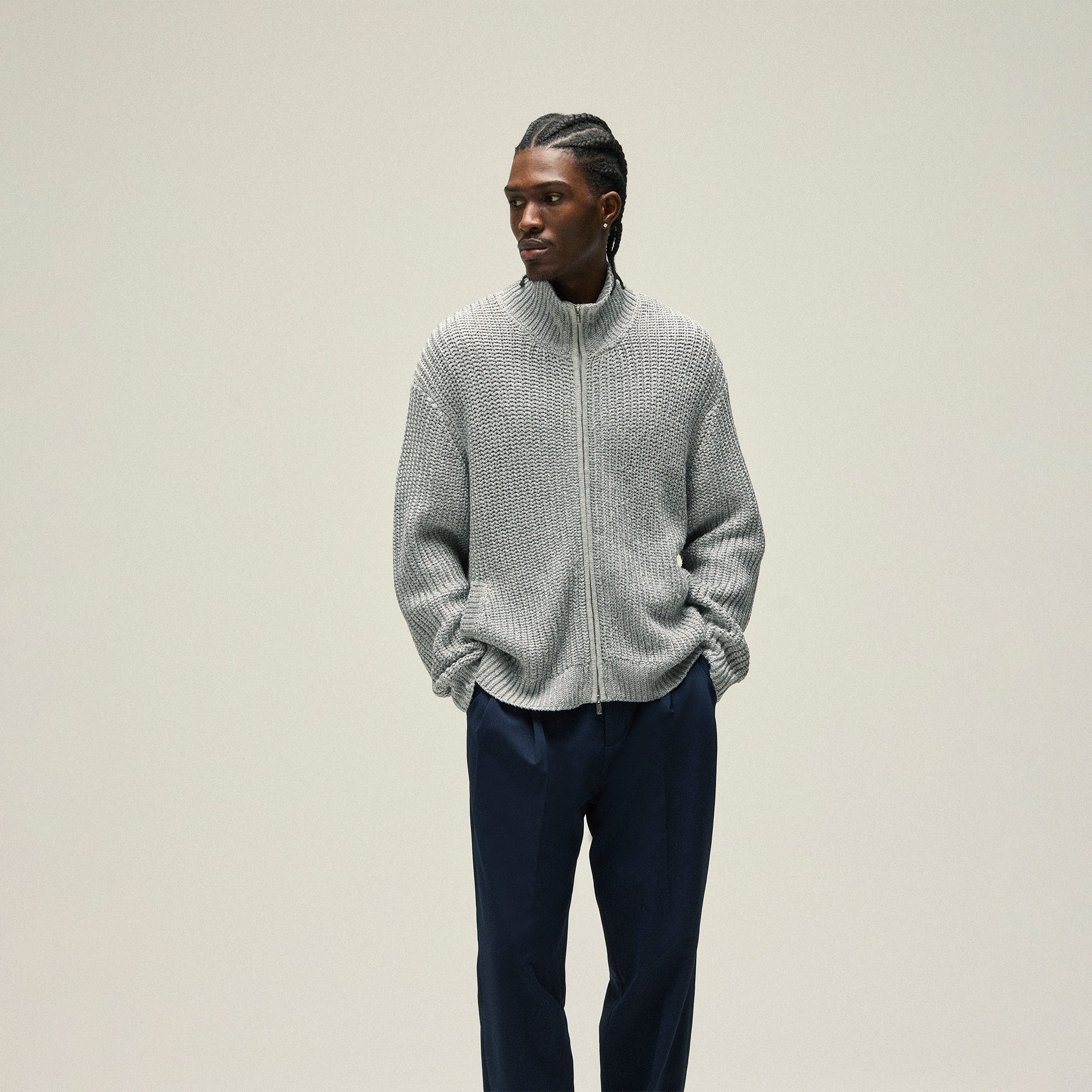 &Kin Kylan Pleater Trouser - Nocturnal | Kith Nocturnal
