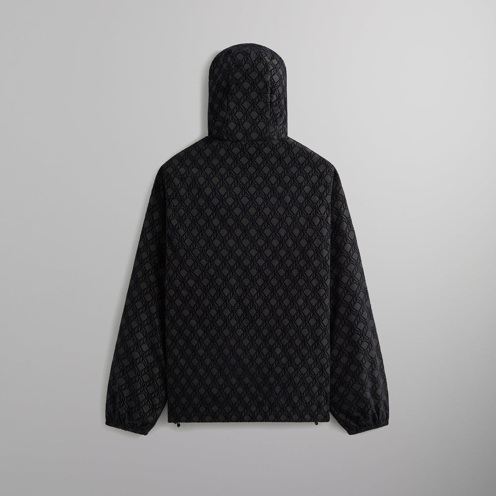 Kith Flocked Crest Damien Windbreaker - Black | Kith Black