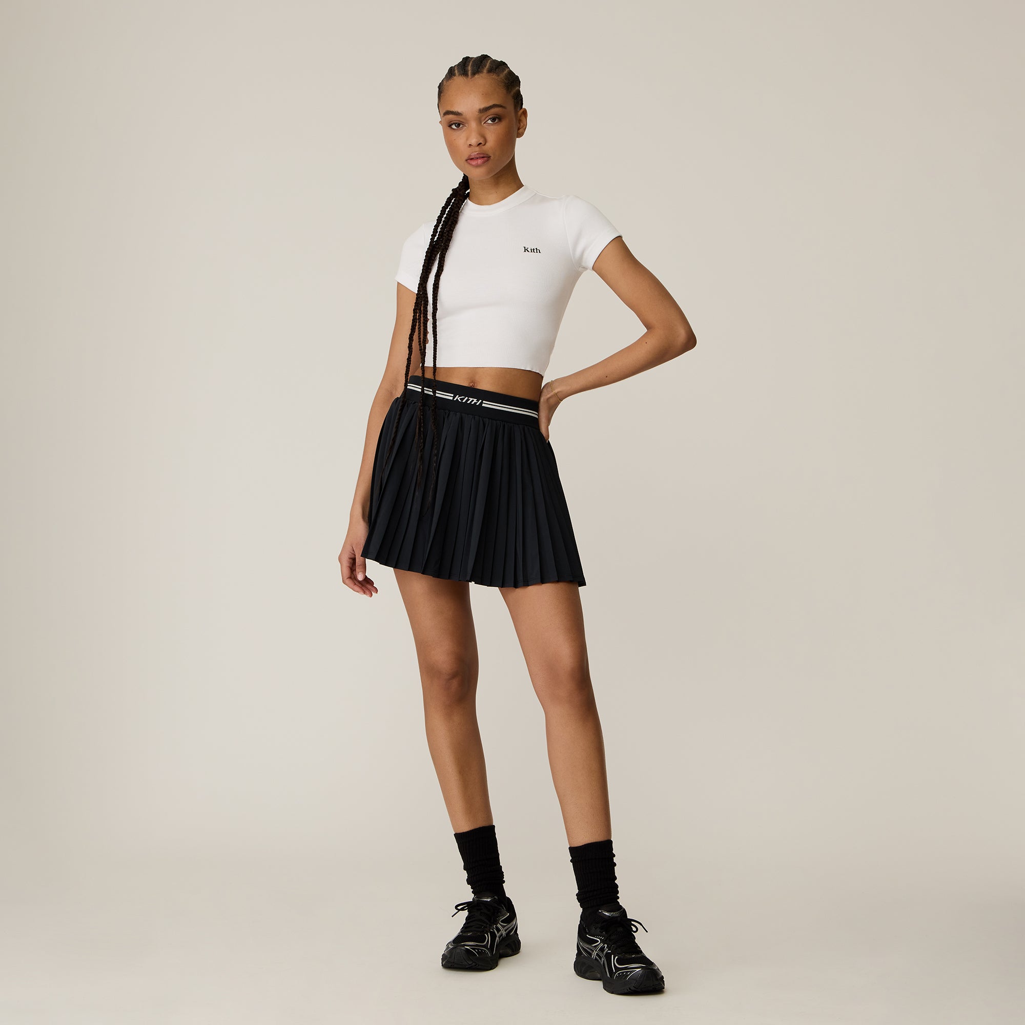 Kith Women Amaya II Pleated Skirt - Black | Kith Black