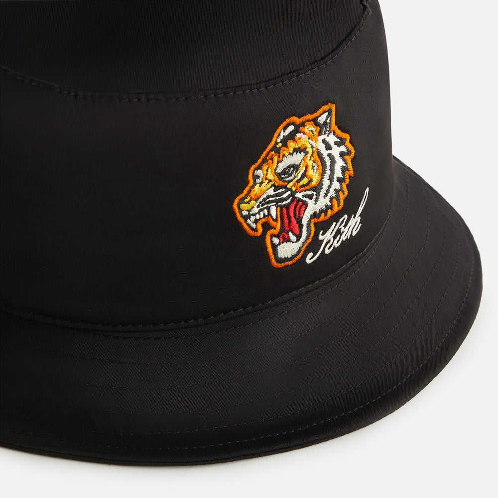 Kith Kids Satin Tiger Souvenier Bucket Hat - Black | Kith Black