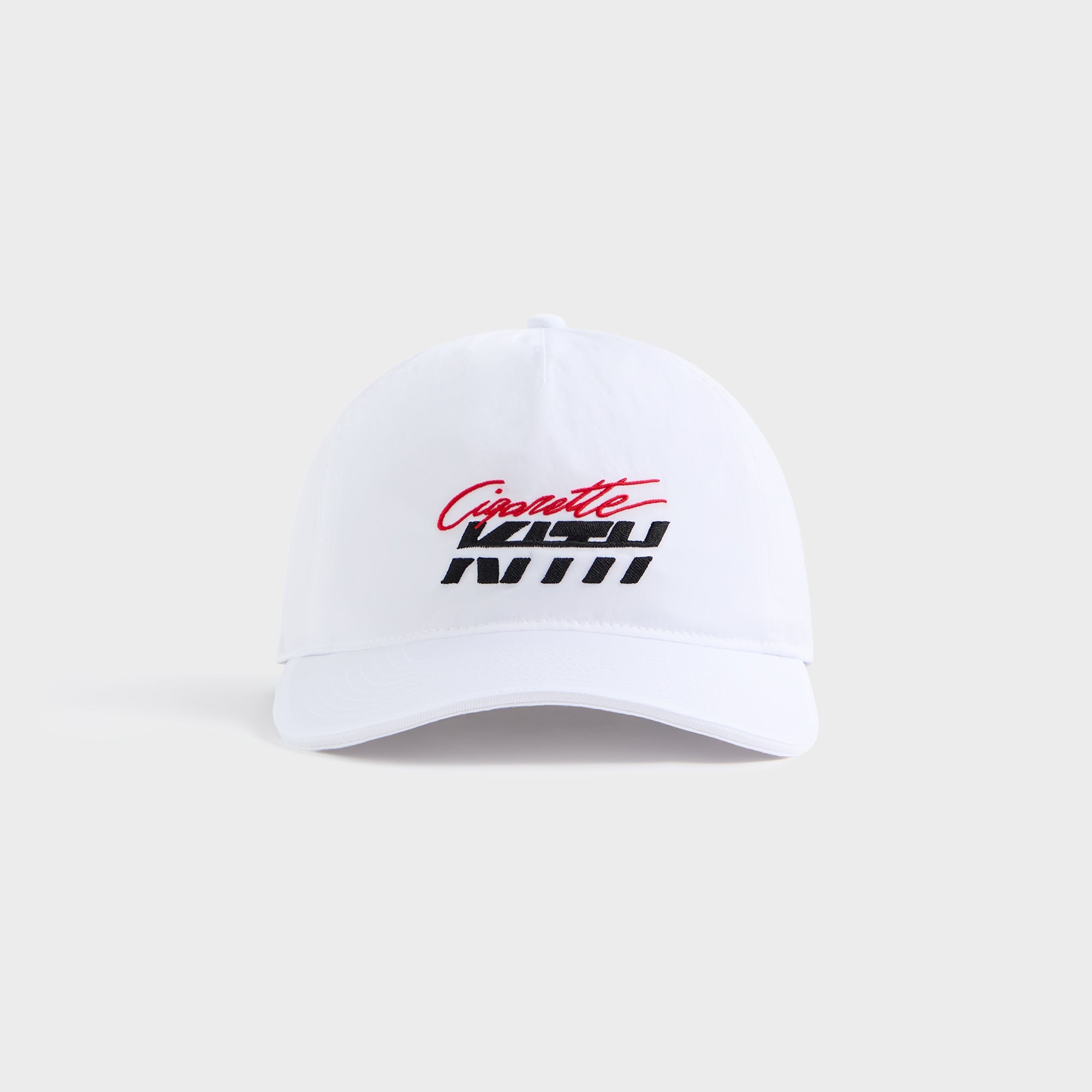 Kith for Cigarette Wrinkle Nylon Bay Speed Low Pinch Crown Snapback - | Kith White