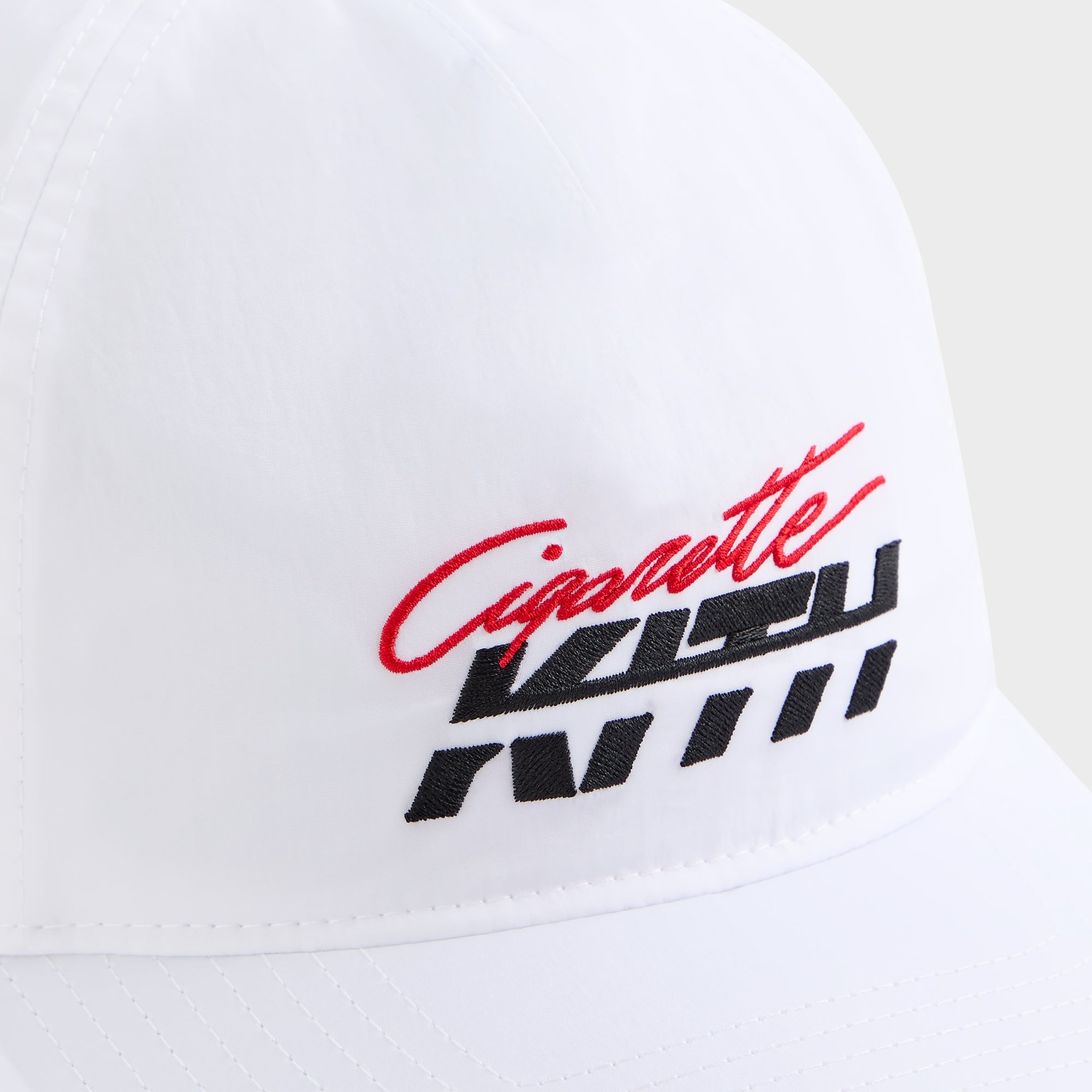 Kith for Cigarette Wrinkle Nylon Bay Speed Low Pinch Crown Snapback - | Kith White