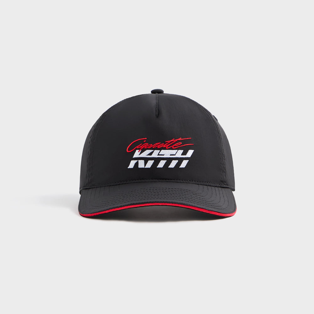 Kith for Cigarette Wrinkle Nylon Bay Speed Low Pinch Crown Snapback - | Kith Black