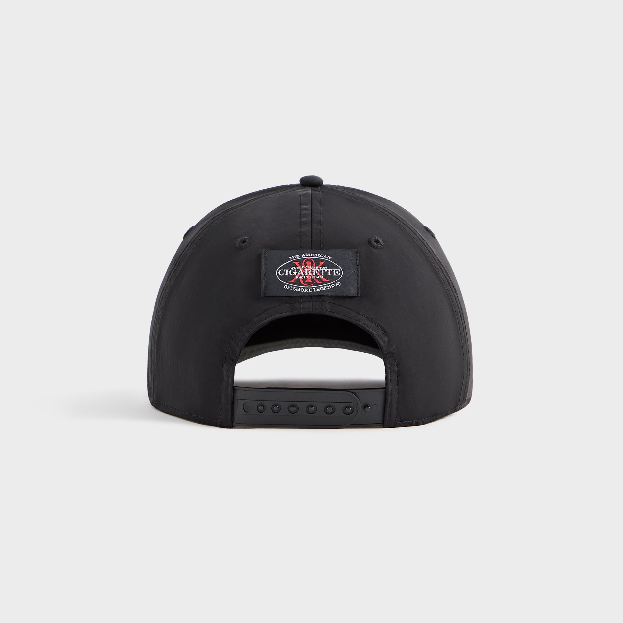 Kith for Cigarette Wrinkle Nylon Bay Speed Low Pinch Crown Snapback - | Kith Black
