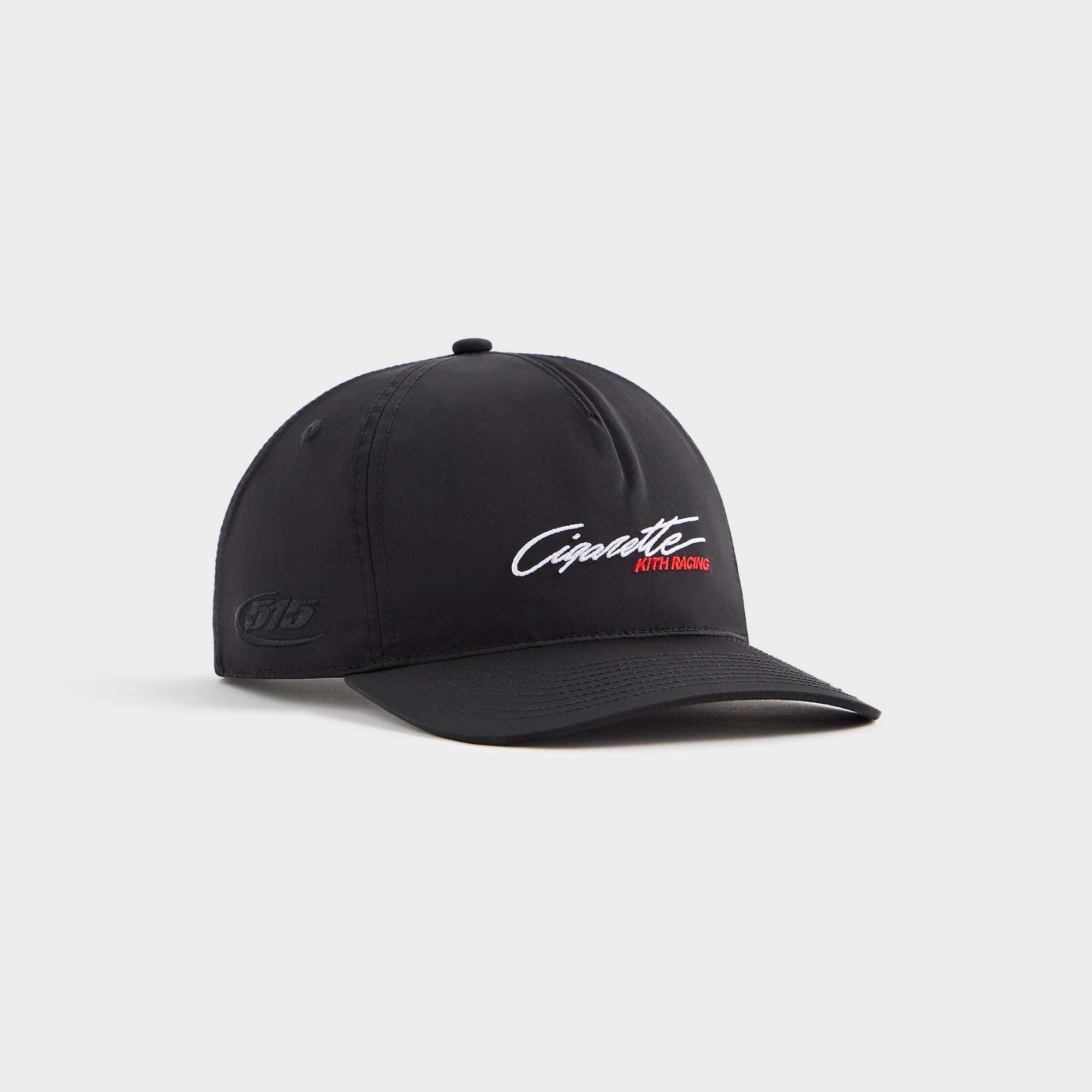 Kith for Cigarette Wrinkle Nylon Bay Low Pinch Crown Snapback - Black | Kith Black