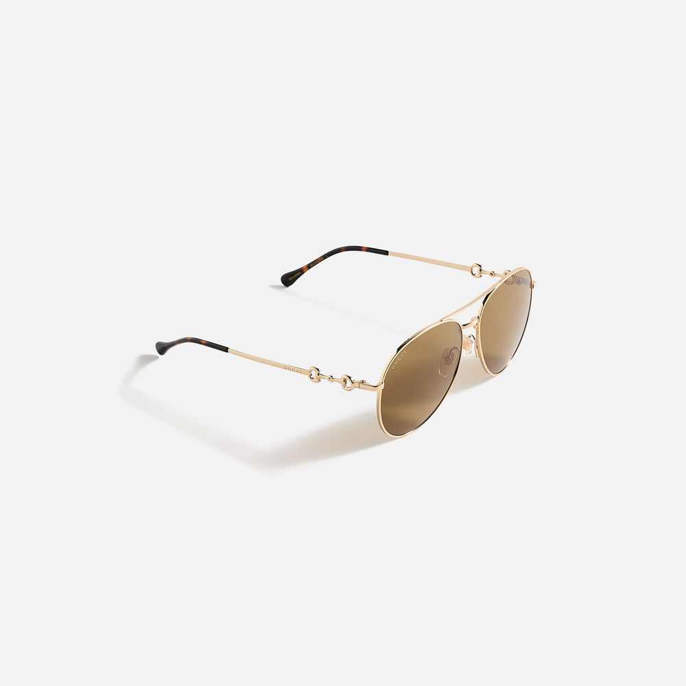 Gucci Aviator Sunglasses - Gold | Kith Gold