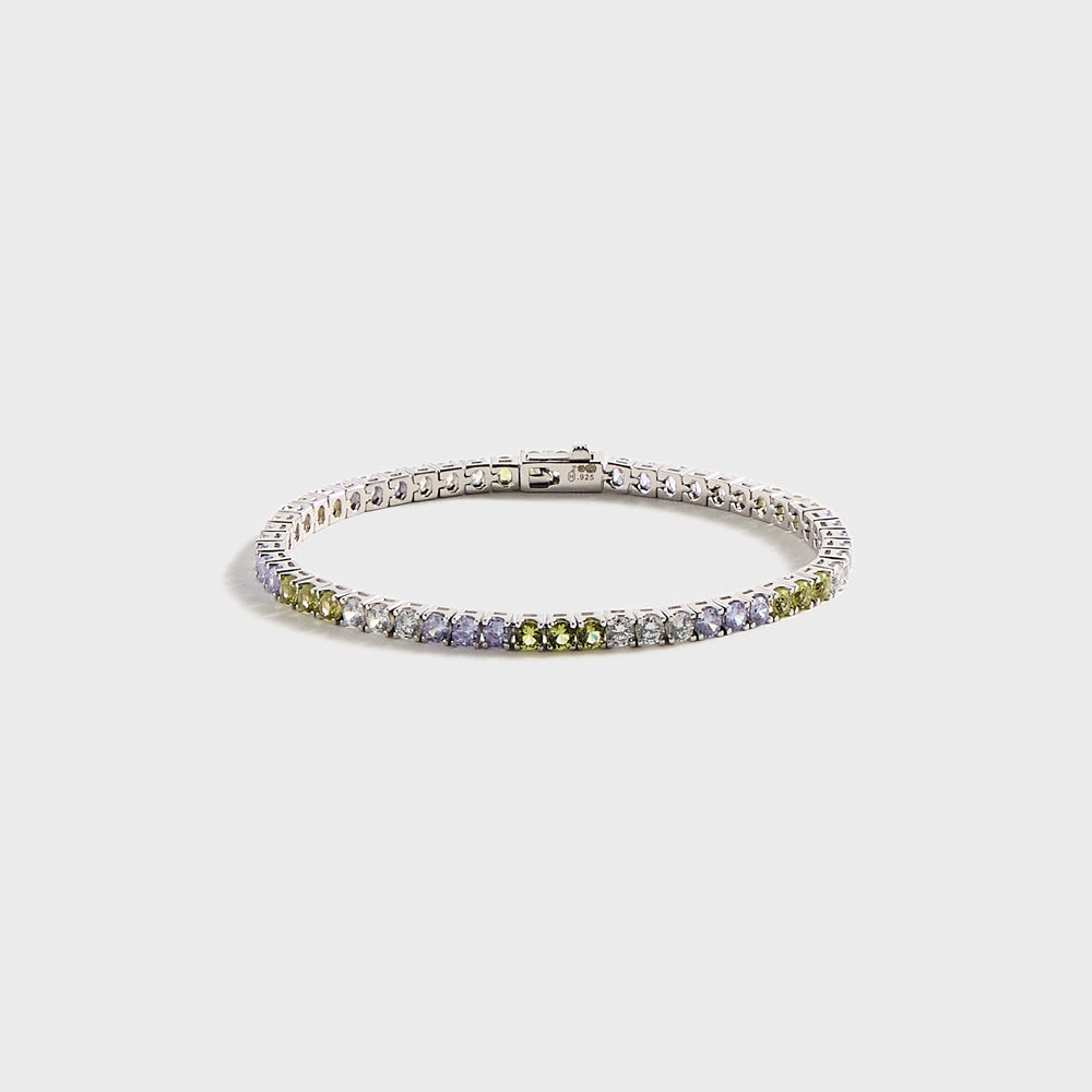 Hatton Labs Classic Tennis Bracelet S - Peridot / Tanzanite / White | Kith Peridot / Tanzanite / White