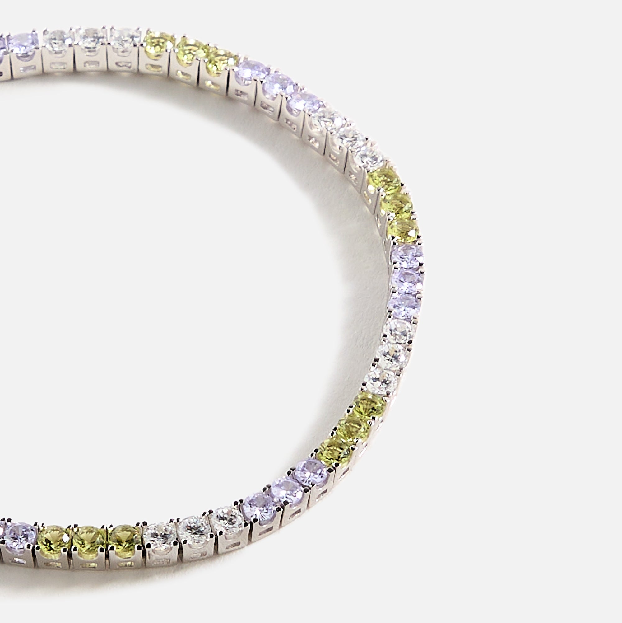 Hatton Labs Classic Tennis Bracelet S - Peridot / Tanzanite / White | Kith Peridot / Tanzanite / White