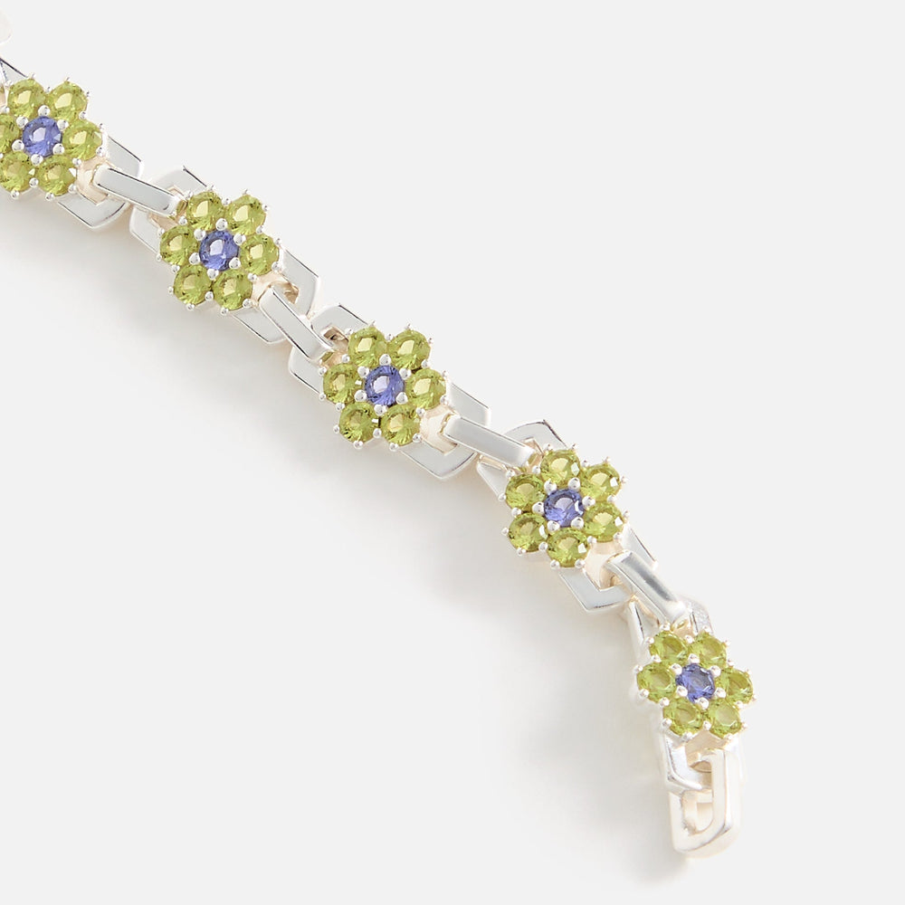 Hatton Labs Daisy Bracelet - Peridot / Tanzanite | Kith Peridot / Tanzanite