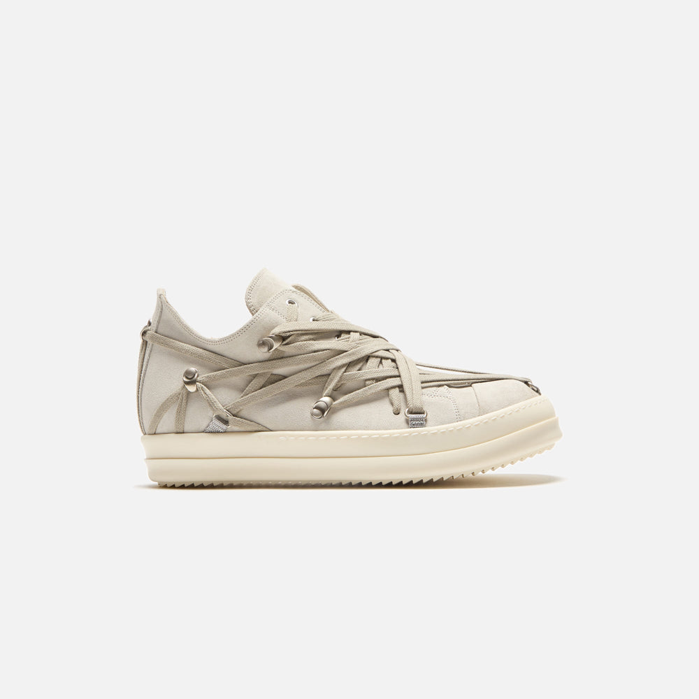 Rick Owens Megalaced Low Sneaks - Scarpe In Pelle Dinge / Milk | Kith Scarpe In Pelle Dinge / Milk