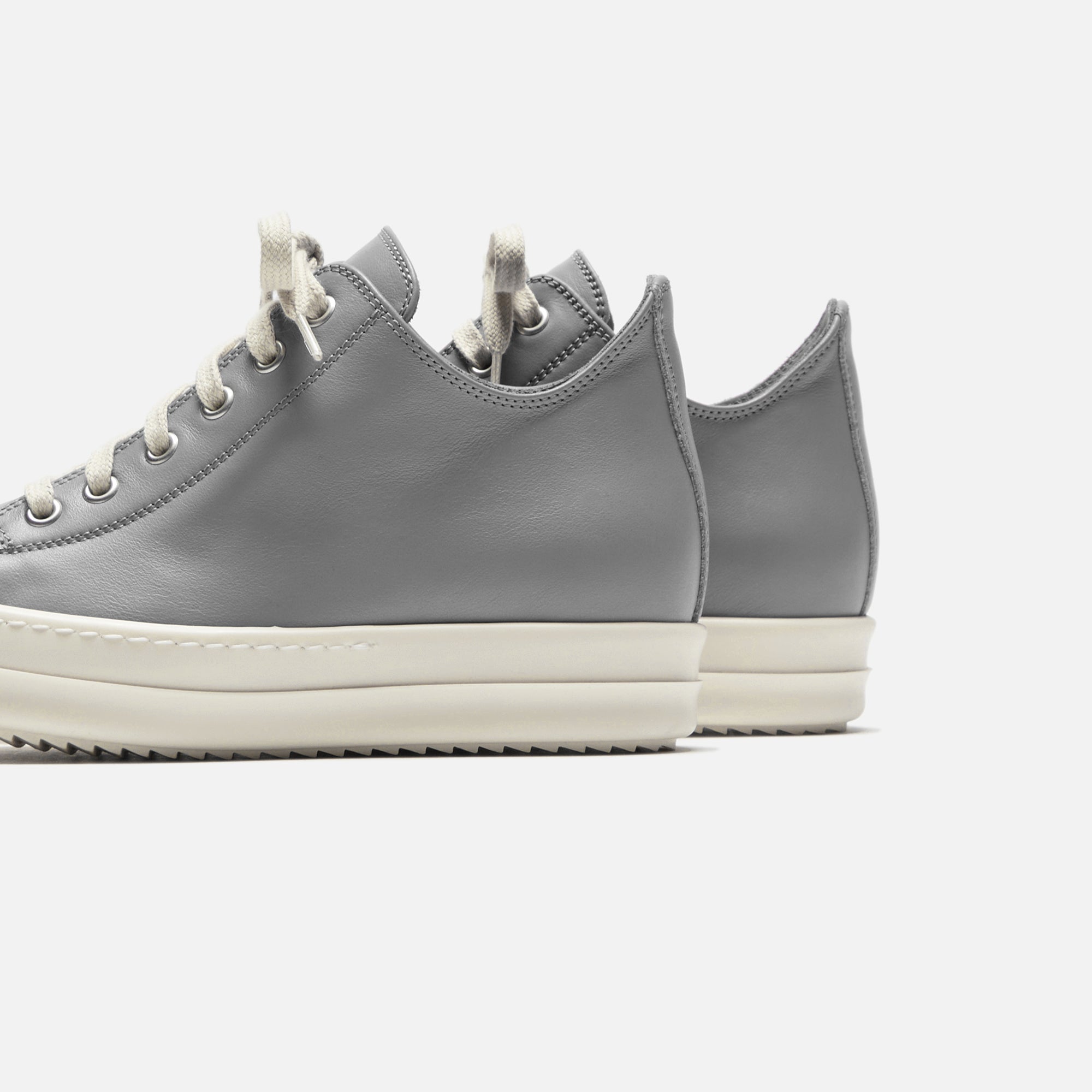 Rick Owens Low Sneaks - Scarpe In Pelle / Dust / Milk / Milk | Kith Scarpe In Pelle / Dust / Milk / Milk