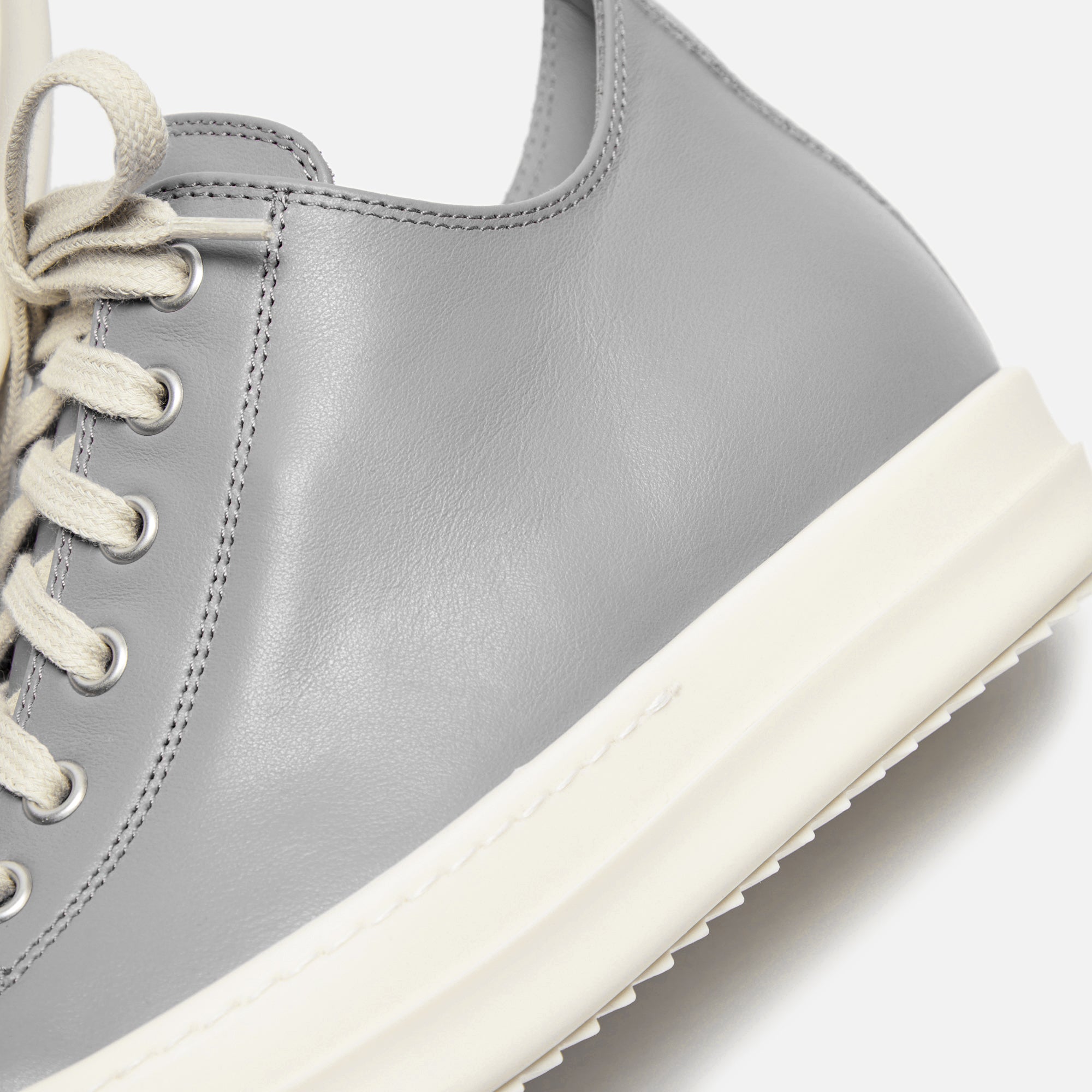 Rick Owens Low Sneaks - Scarpe In Pelle / Dust / Milk / Milk | Kith Scarpe In Pelle / Dust / Milk / Milk