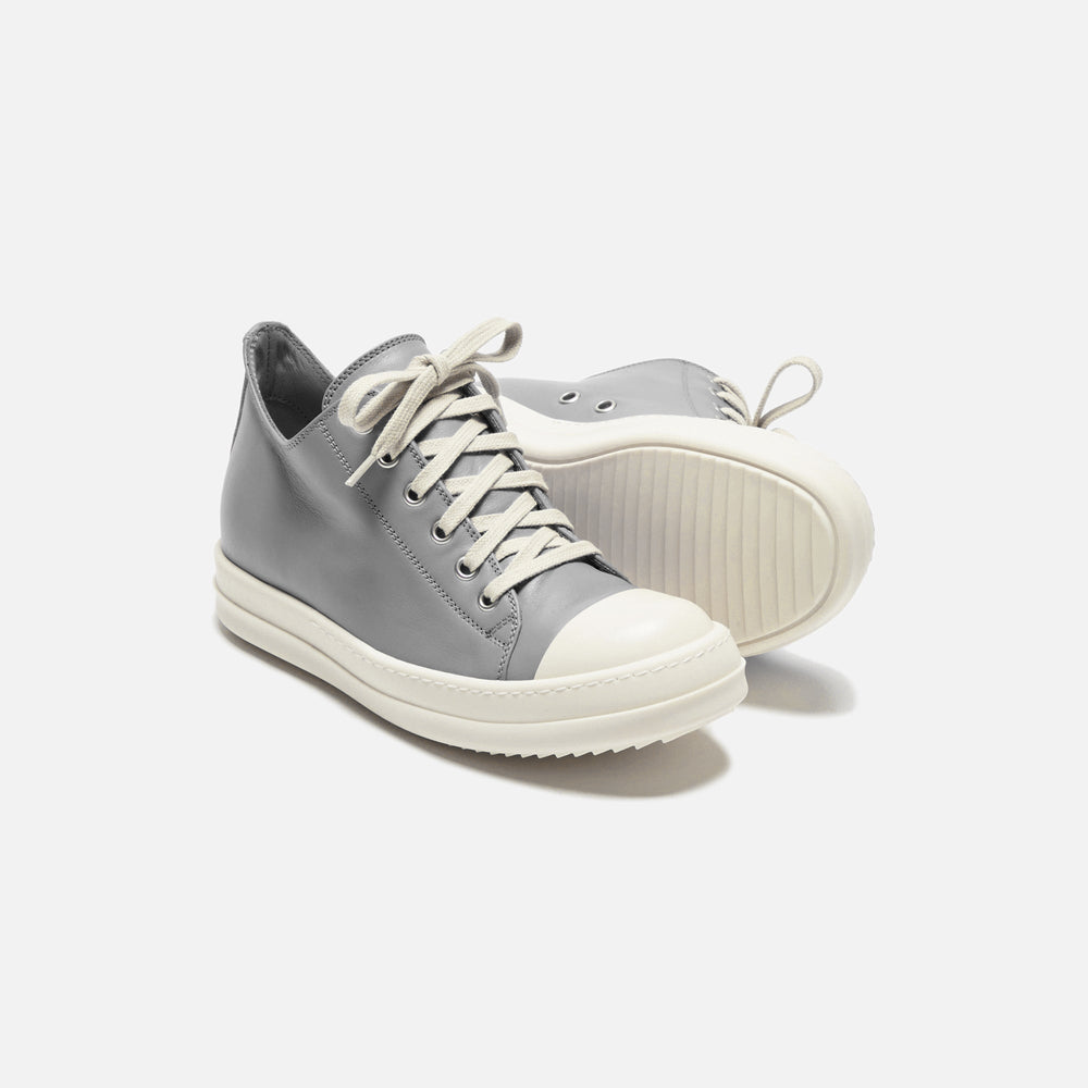 Rick Owens Low Sneaks - Scarpe In Pelle / Dust / Milk / Milk | Kith Scarpe In Pelle / Dust / Milk / Milk