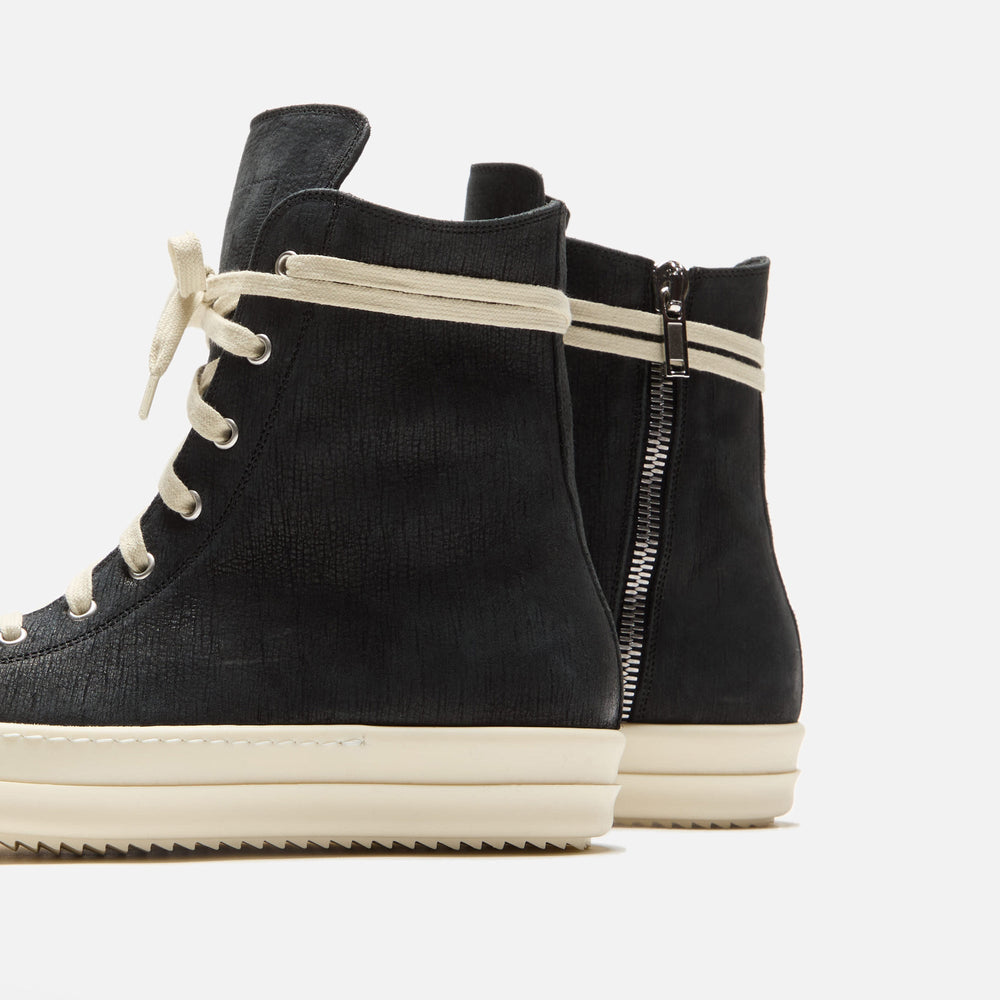 Rick Owens Sneakers - Scarpe In Pelle / Black / Milk / Milk | Kith Scarpe In Pelle / Black / Milk / Milk