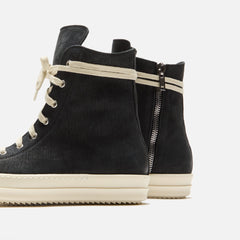 Rick Owens Sneakers - Scarpe In Pelle / Black / Milk / Milk | Kith Scarpe In Pelle / Black / Milk / Milk