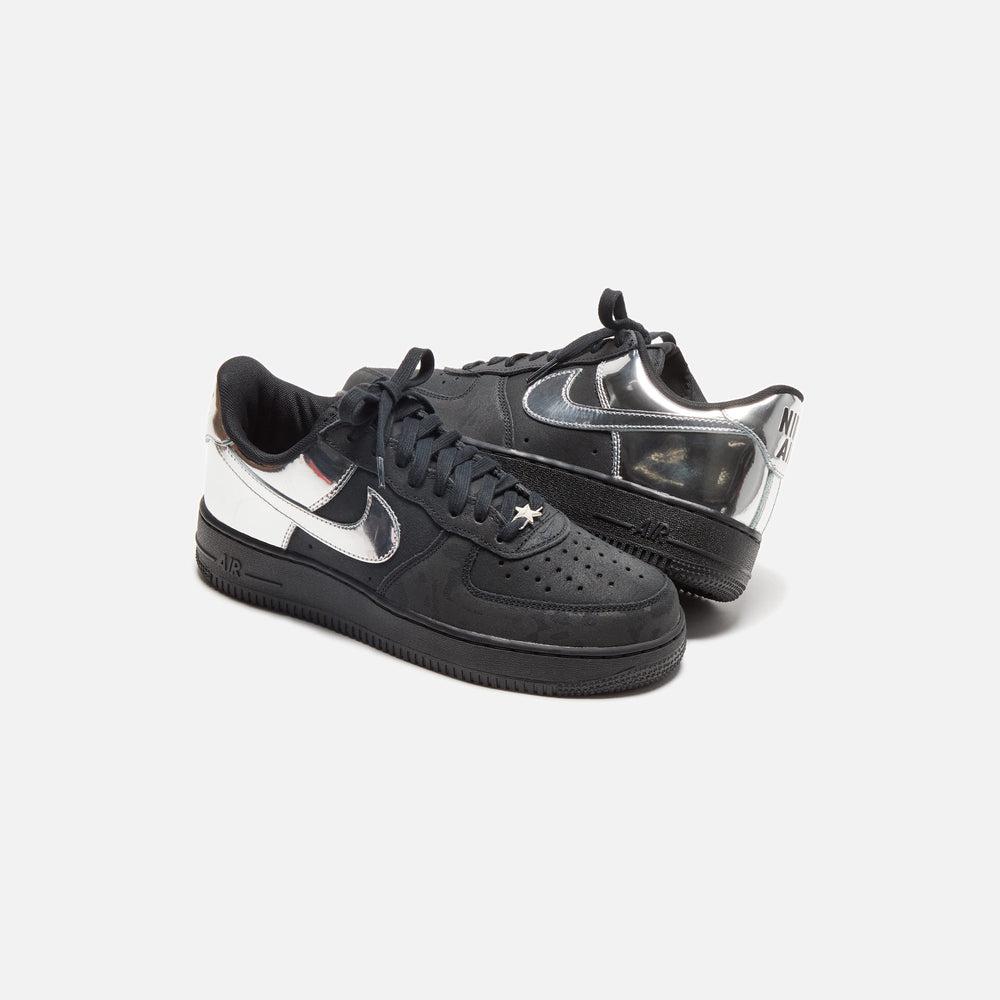 Nike Air Force 1 - Black / Metallic Silver | Kith Black / Metallic Silver