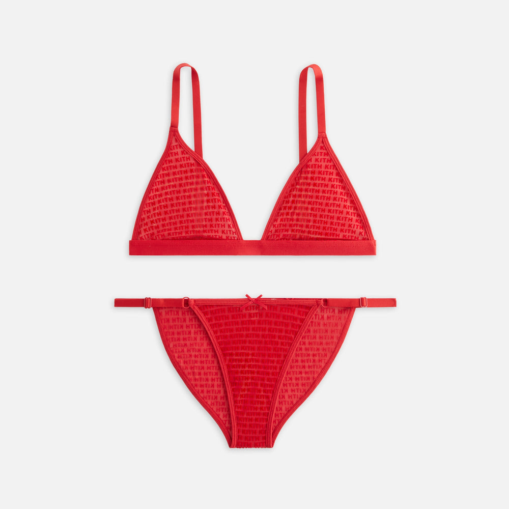 Kith Women Bra & Cheeky Set - Cherry Bomb | Kith Cherry Bomb