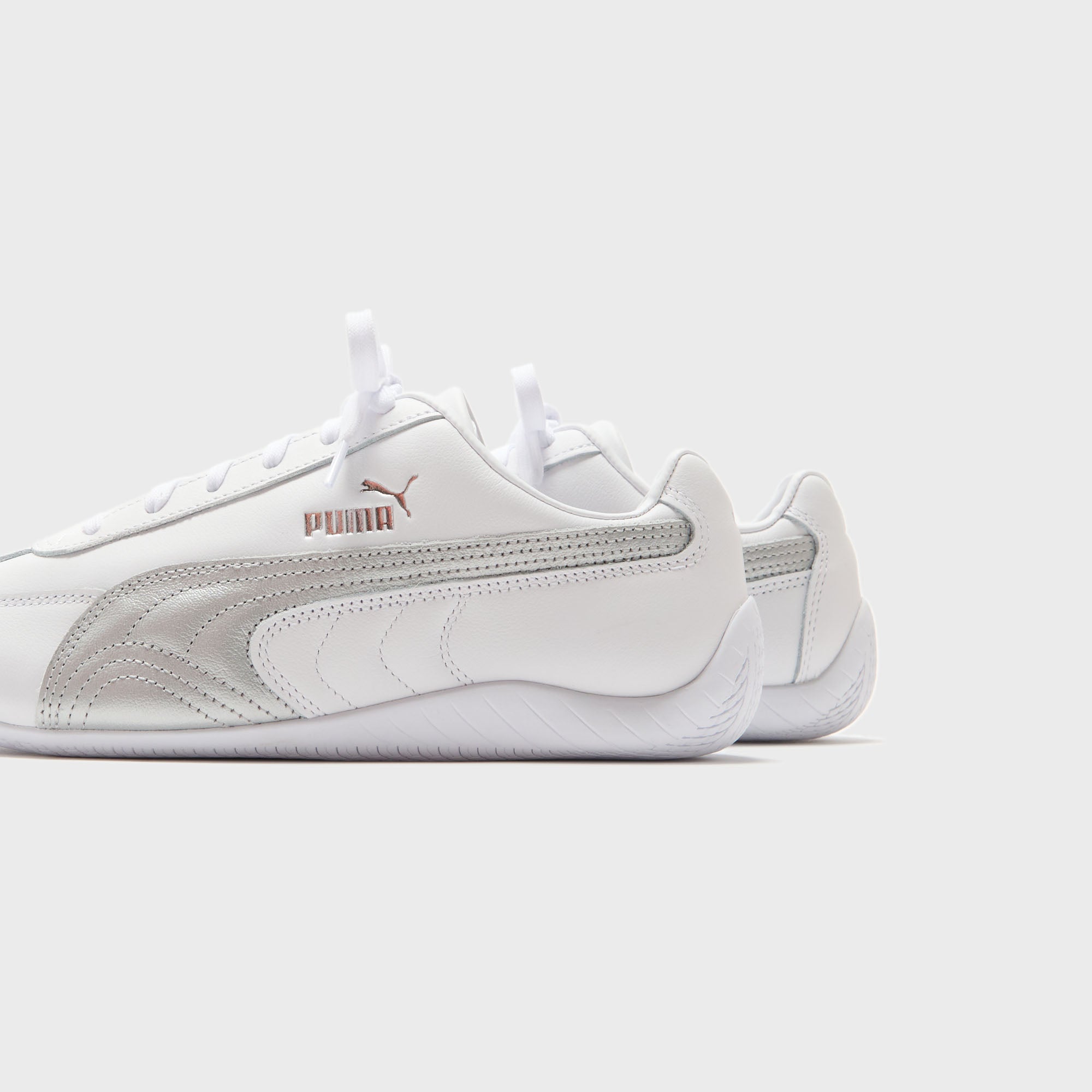 PUMA WMNS Speedcat Leather - PUMA White / PUMA Silver | Kith PUMA White / PUMA Silver
