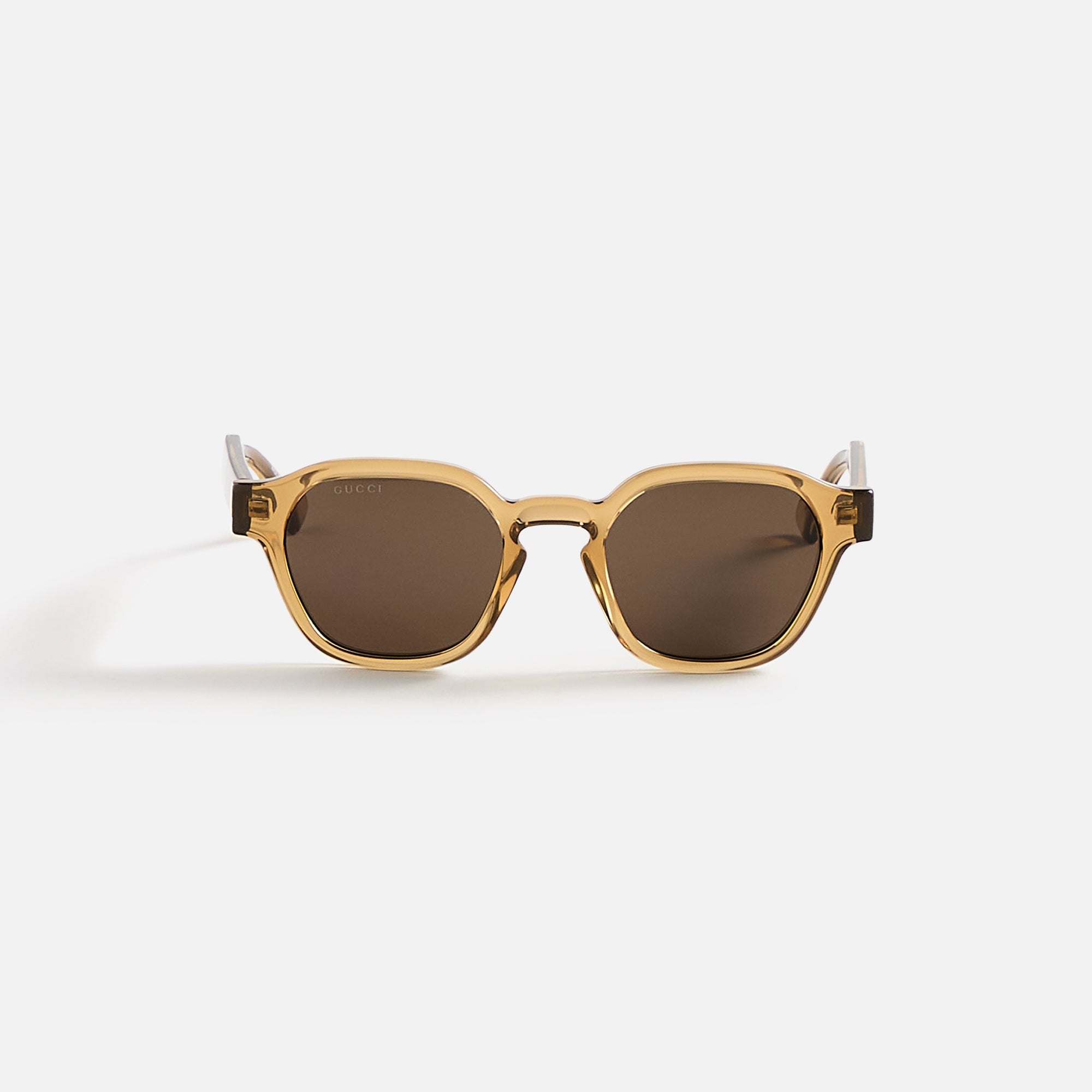 Gucci Square Frames - Dark Crystal Yellow / Brown | Kith Dark Crystal Yellow / Brown