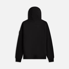 Stone Island Garment Dyed Cotton Hoodie - Black | Kith Black