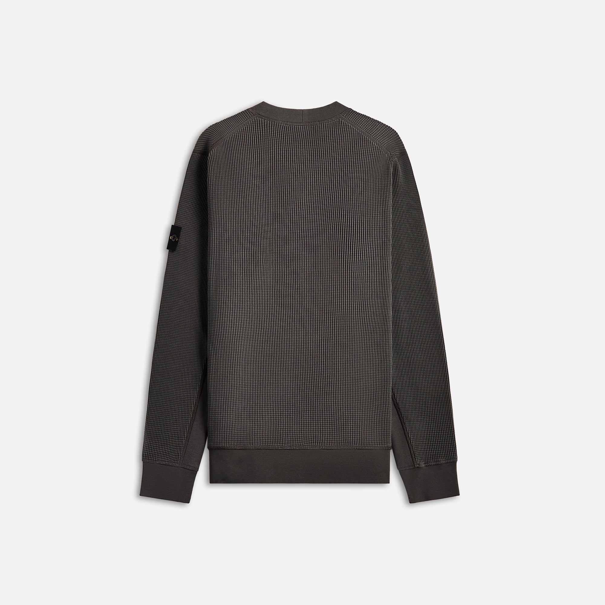 Stone Island Cotton Waffle Fleece Sweatshirt - Charcoal | Kith Charcoal