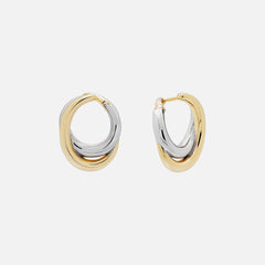 SHASHI Cassie Two-Toned Earring - Gold / Silver | Kith Gold / Silver