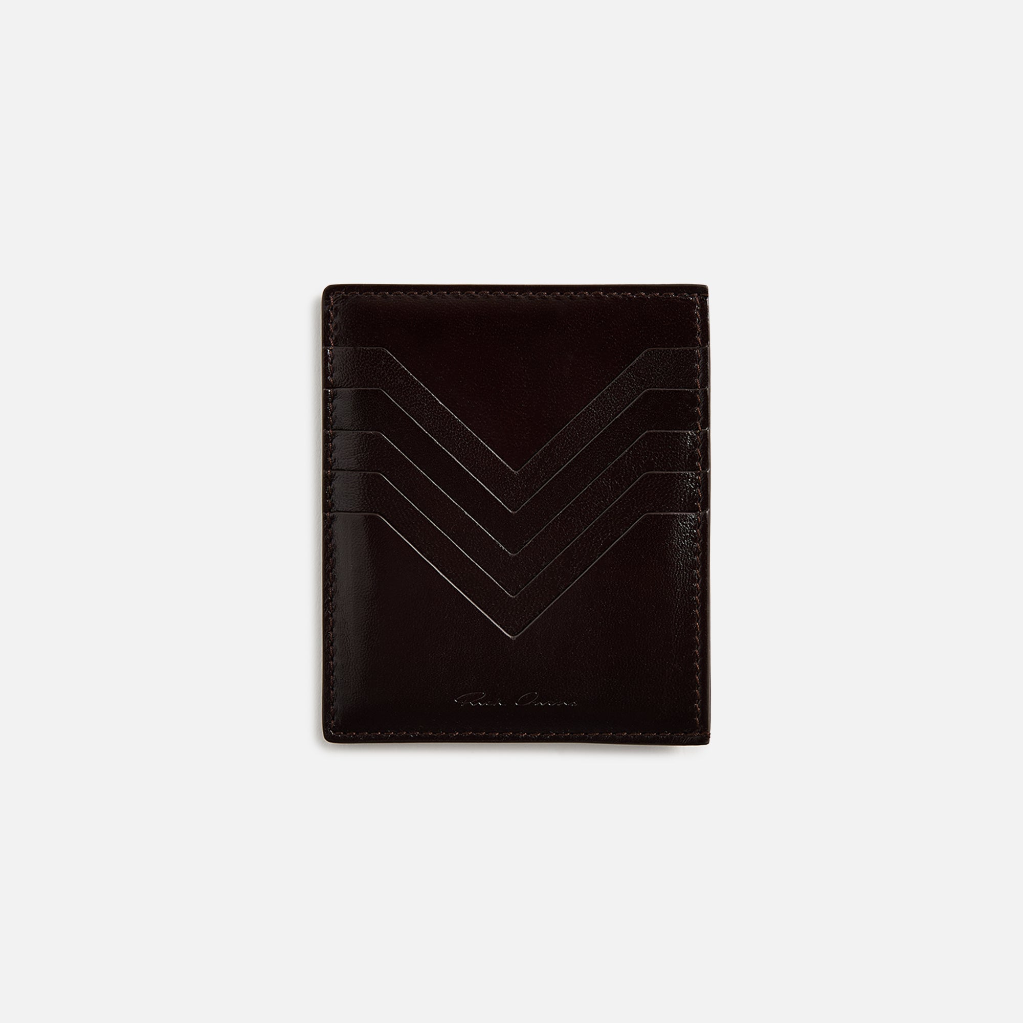 Rick Owens Square CC Holder - Mahogany | Kith Mahogany