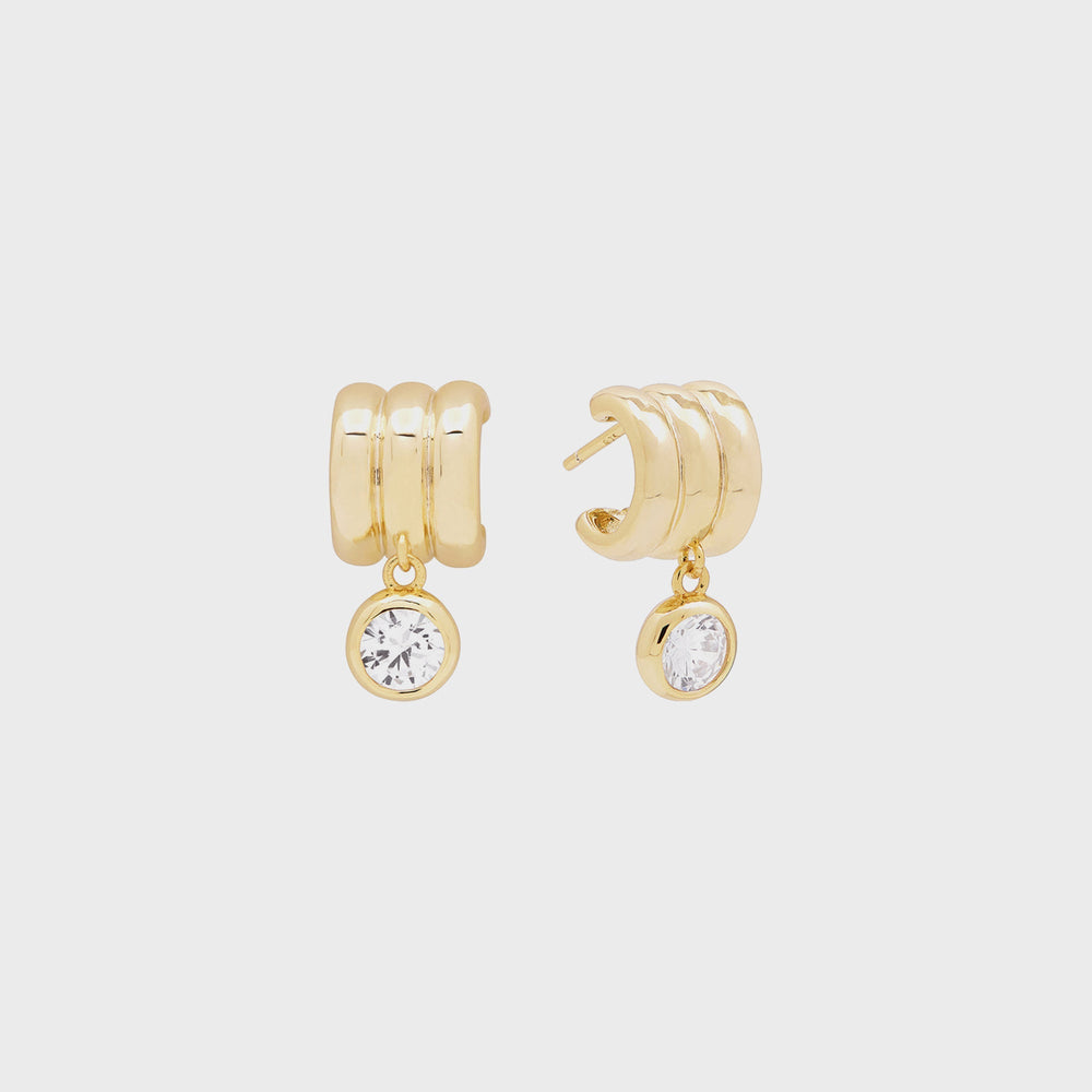 SHASHI Robyn Huggie Earring - Gold | Kith Gold