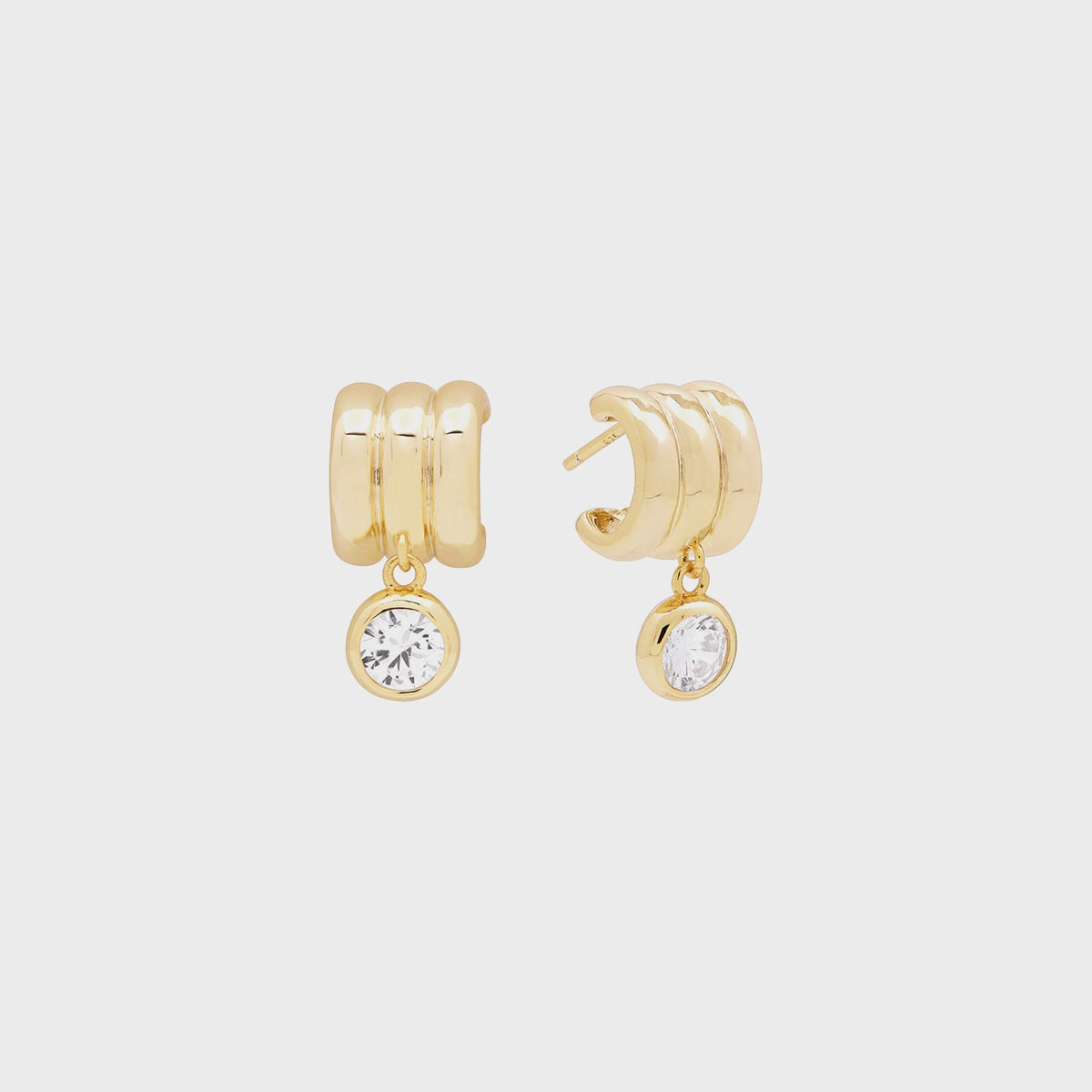 SHASHI Robyn Huggie Earring - Gold | Kith Gold