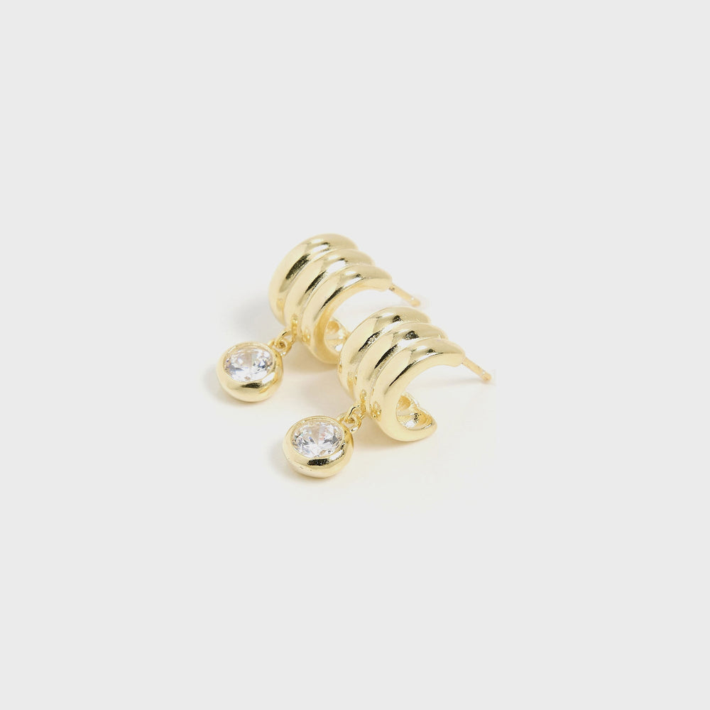 SHASHI Robyn Huggie Earring - Gold | Kith Gold