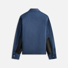 Jil Sander Textured Dry Cotton Denim Shirt - Blue | Kith Blue