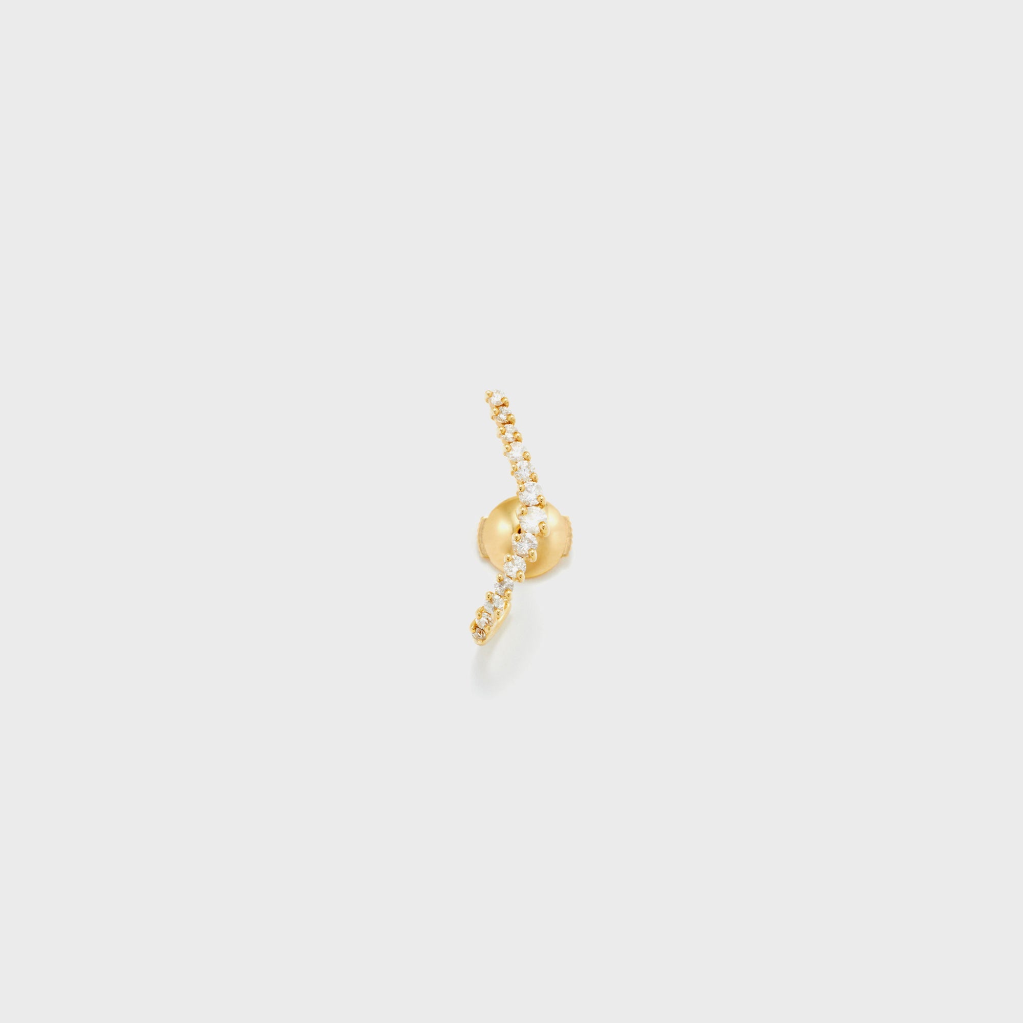Yvonne Leon Puce Ligne Vague Diamants - Gold | Kith Gold