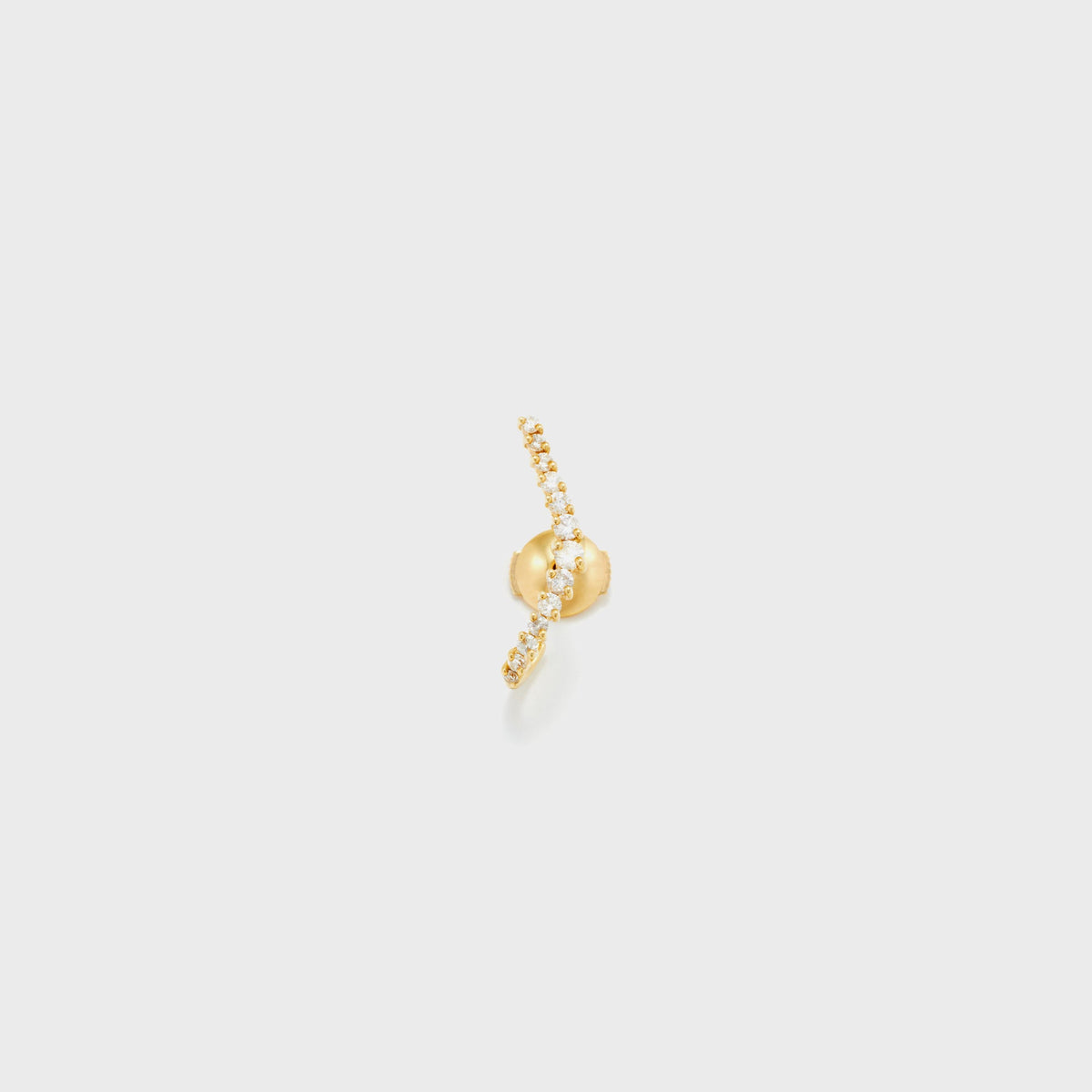 Yvonne Leon Puce Ligne Vague Diamants - Gold | Kith Gold