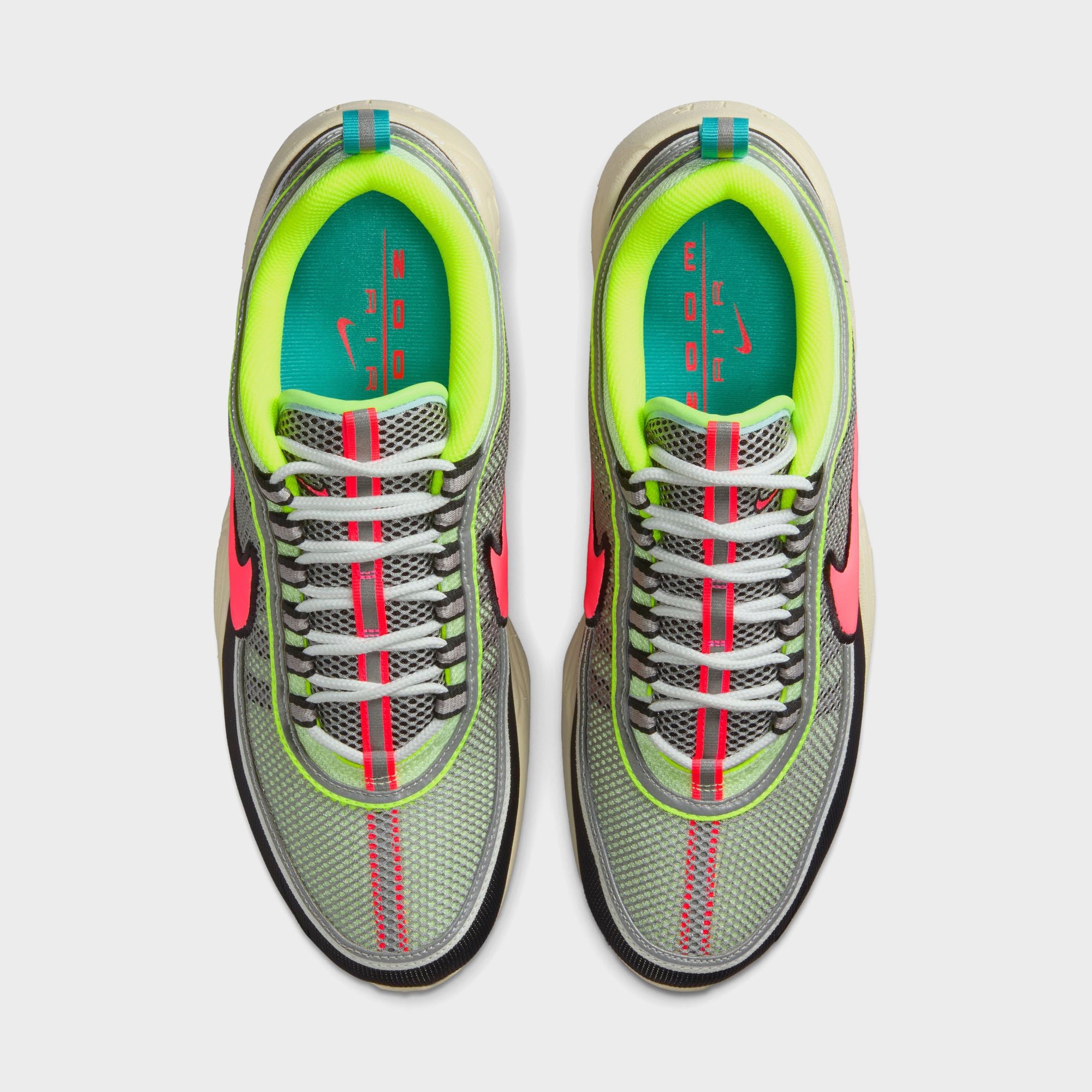 Nike Air Zoom Spiridon - Barely Volt / Hot Punch / Metallic Silver / S | Kith Barely Volt / Hot Punch / Metallic Silver / Summit White / Black