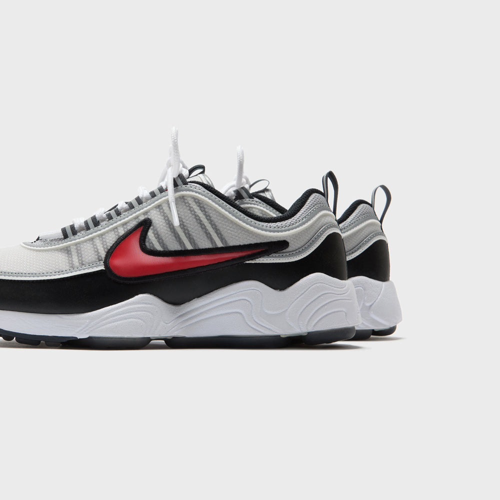 Nike Zoom Spiridon - Metallic Silver / Sport Red / Black / White | Kith Metallic Silver / Sport Red / Black / White