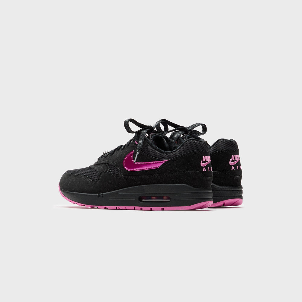 Nike Air Max 1 - Black / Playful Pink / University Red | Kith Black / Playful Pink / University Red