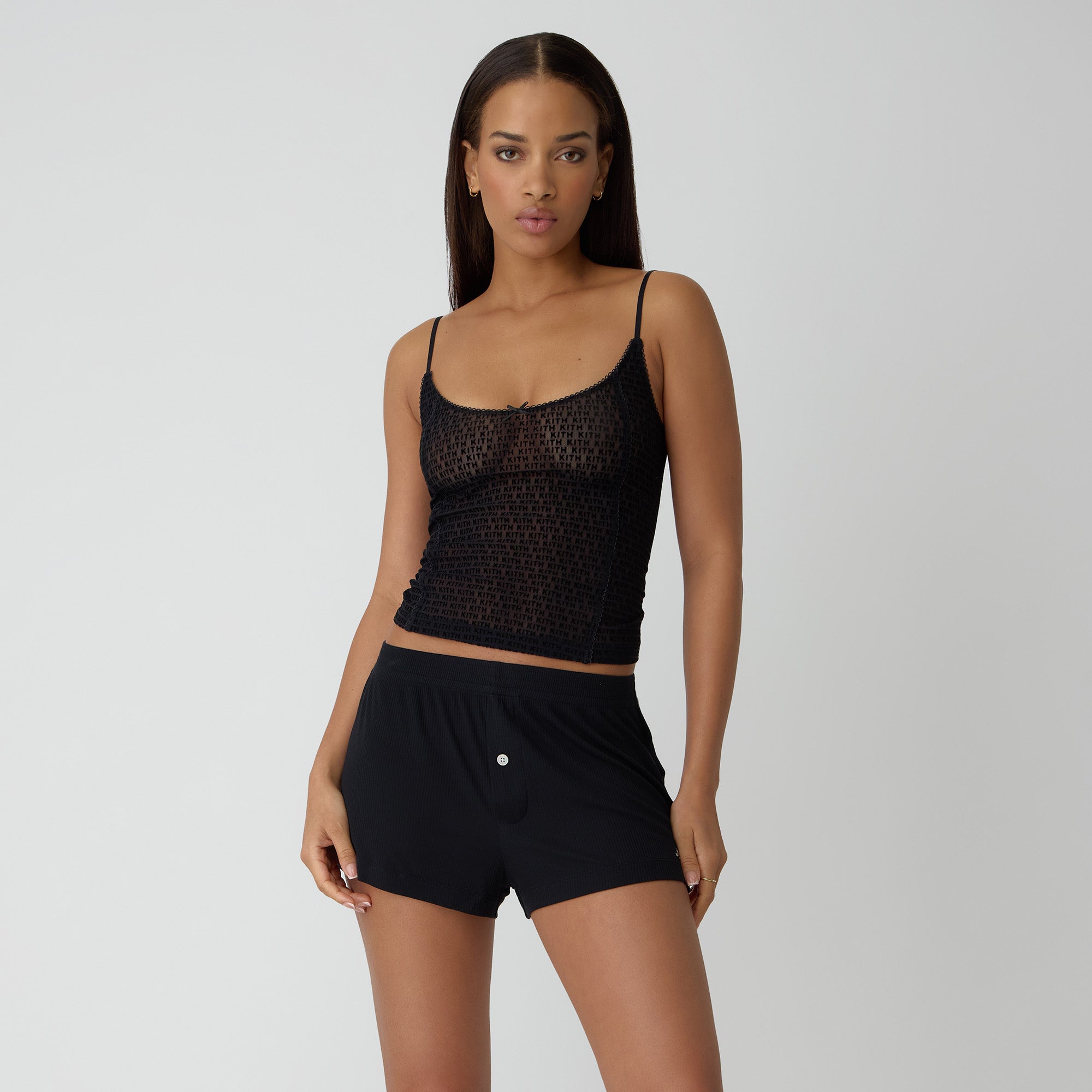 Kith Women Modal Rib Nilah Shorty - Black | Kith Black