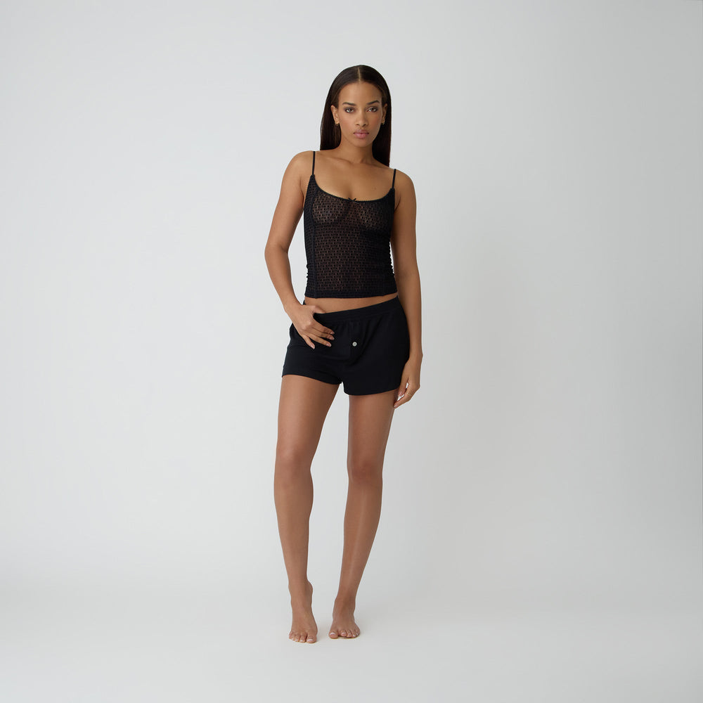 Kith Women Modal Rib Nilah Shorty - Black | Kith Black