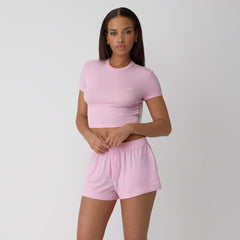Kith Women Modal Rib Nilah Shorty - Poppet | Kith Poppet